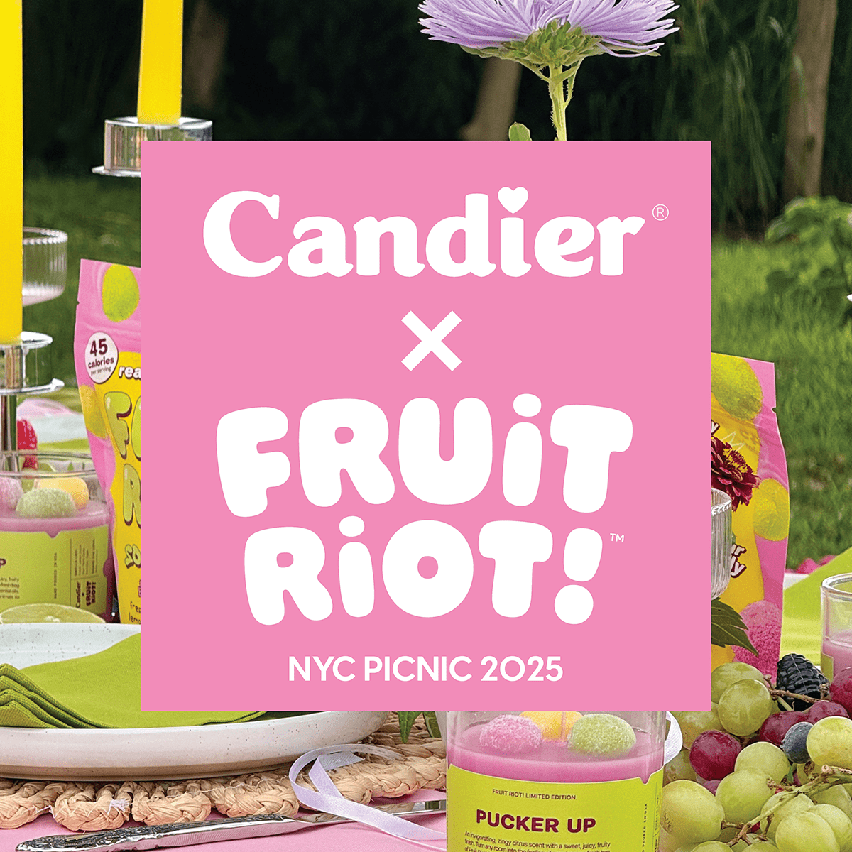 Fruit Riot X Candier NYC Picnic to launch Fruit Riot! Candle