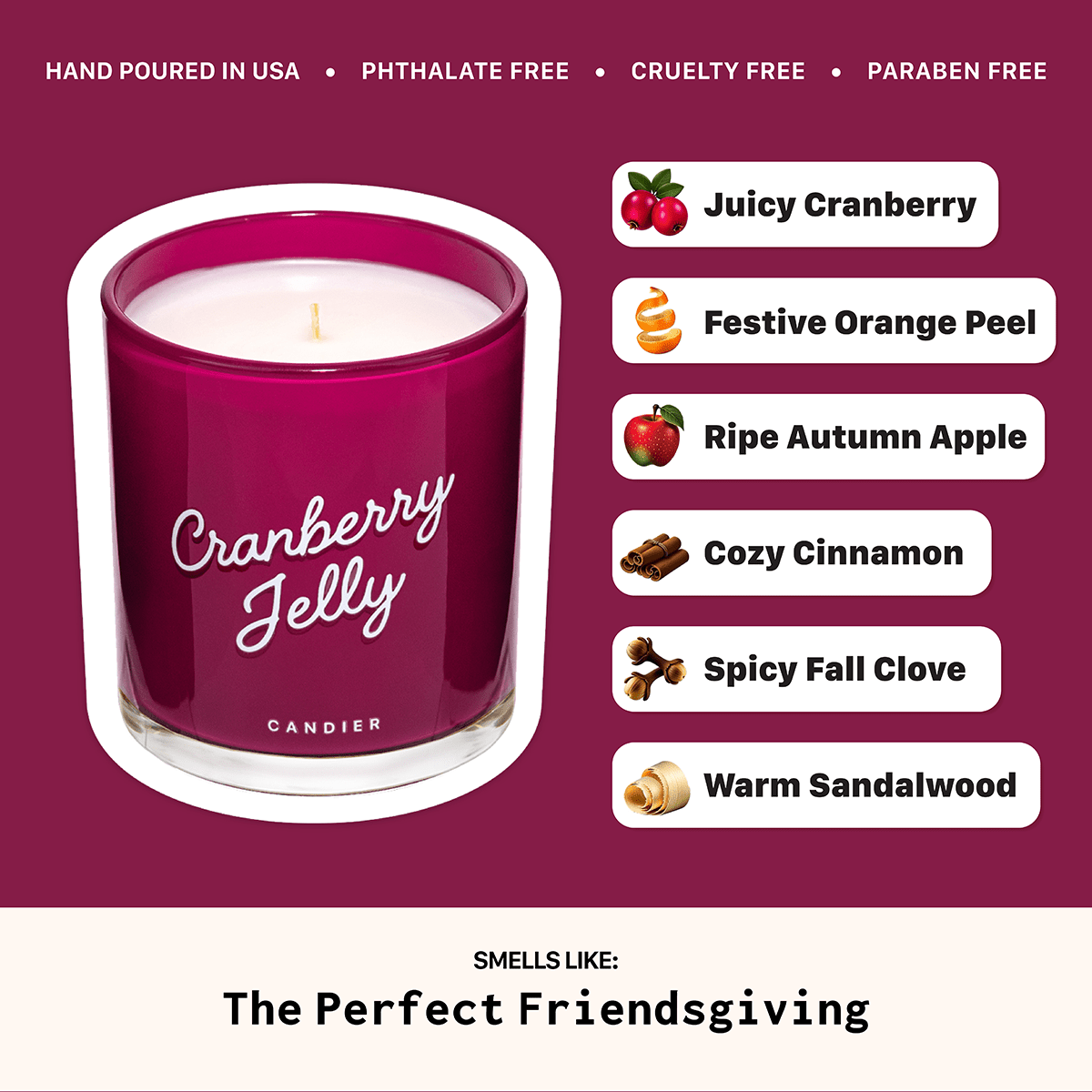 Cranberry Jelly Candle