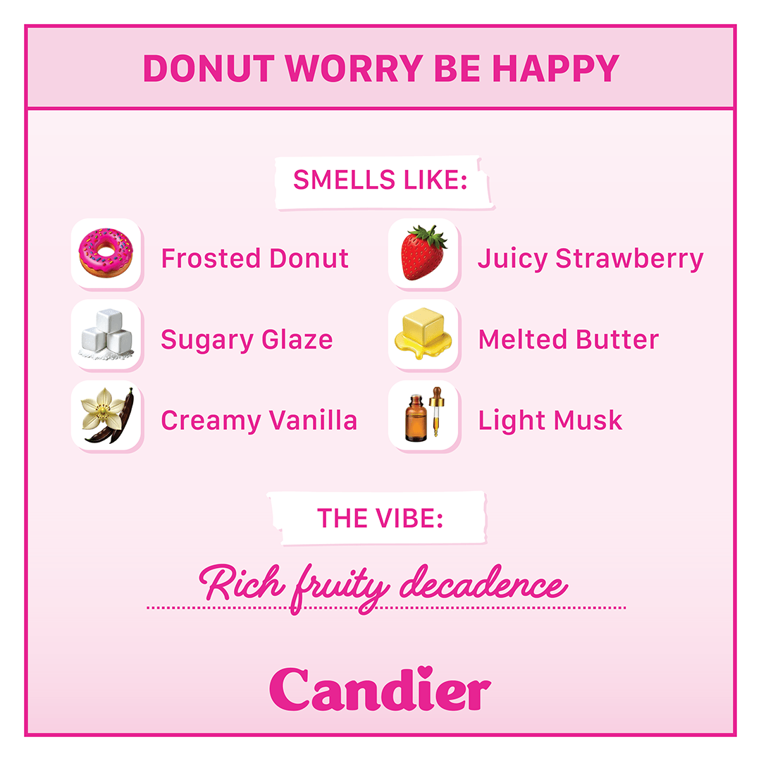DONUT WORRY BE HAPPY CANDLE - Shop Ryan Porter