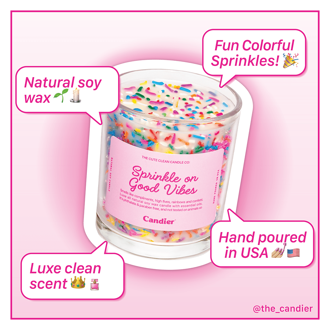 SPRINKLE ON GOOD VIBES CANDLE - Shop Ryan Porter