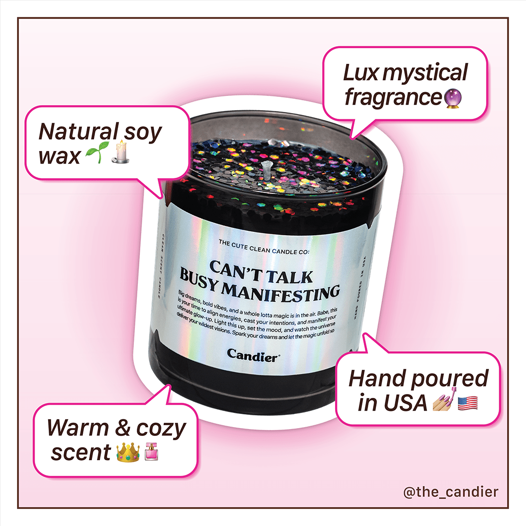 Info why CANT TALK BUSY MANIFESTING Candier Manifestation Candle is best
