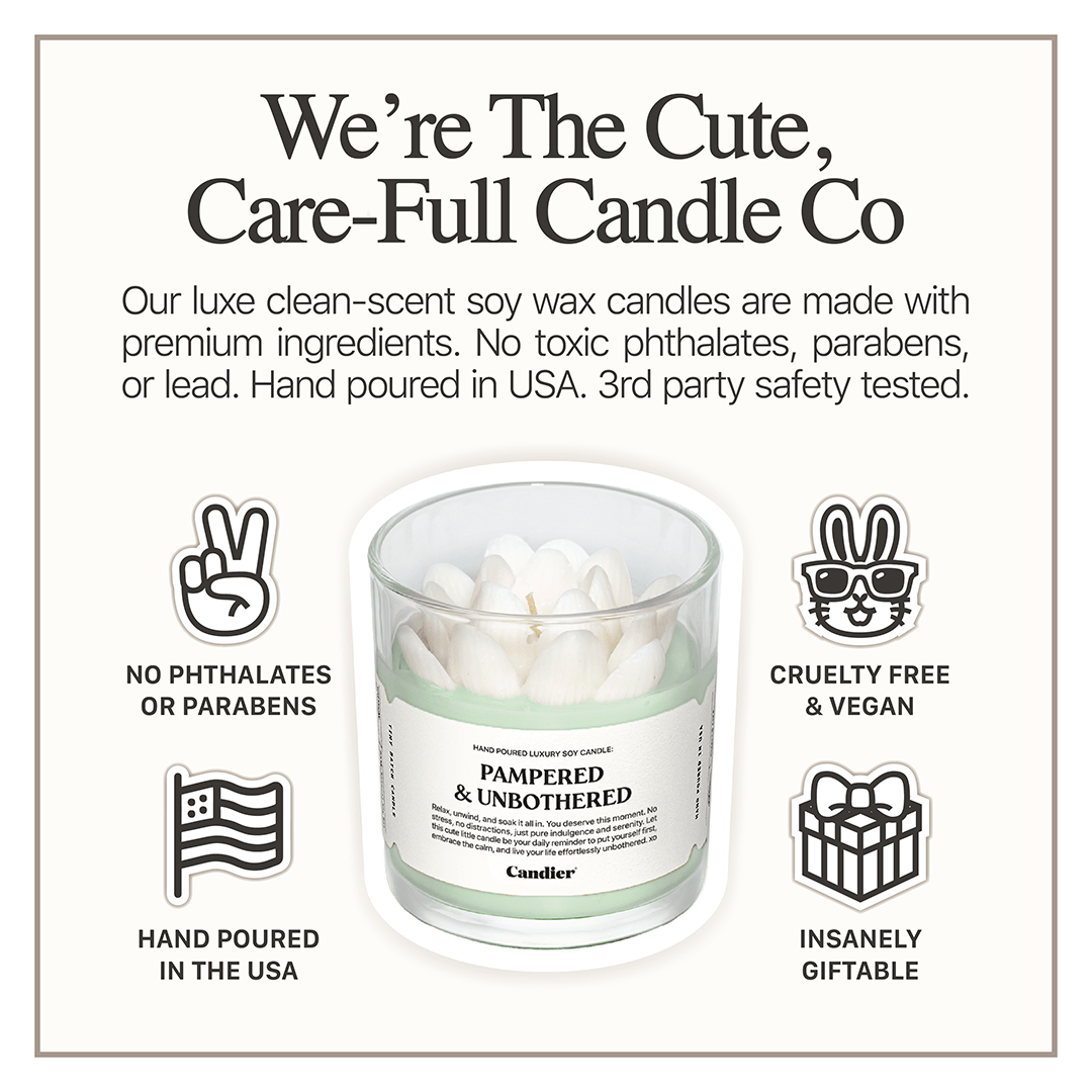 Candier best candle brands spa candle with white lotus flower scent