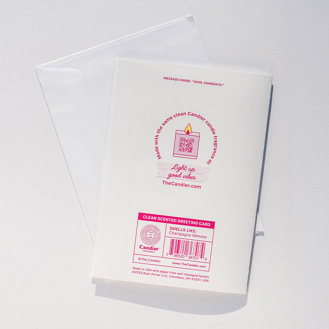CONGRATS GRADUATE - SCRATCH N SNIFF GREETING CARD