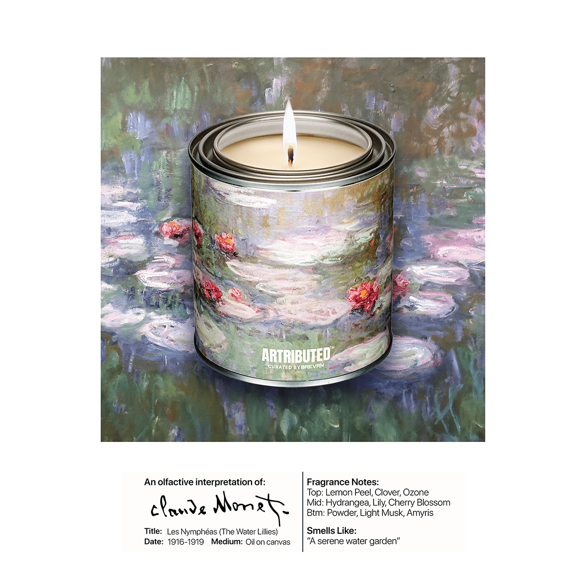 Monet Water Lilies Candle - Shop Ryan Porter