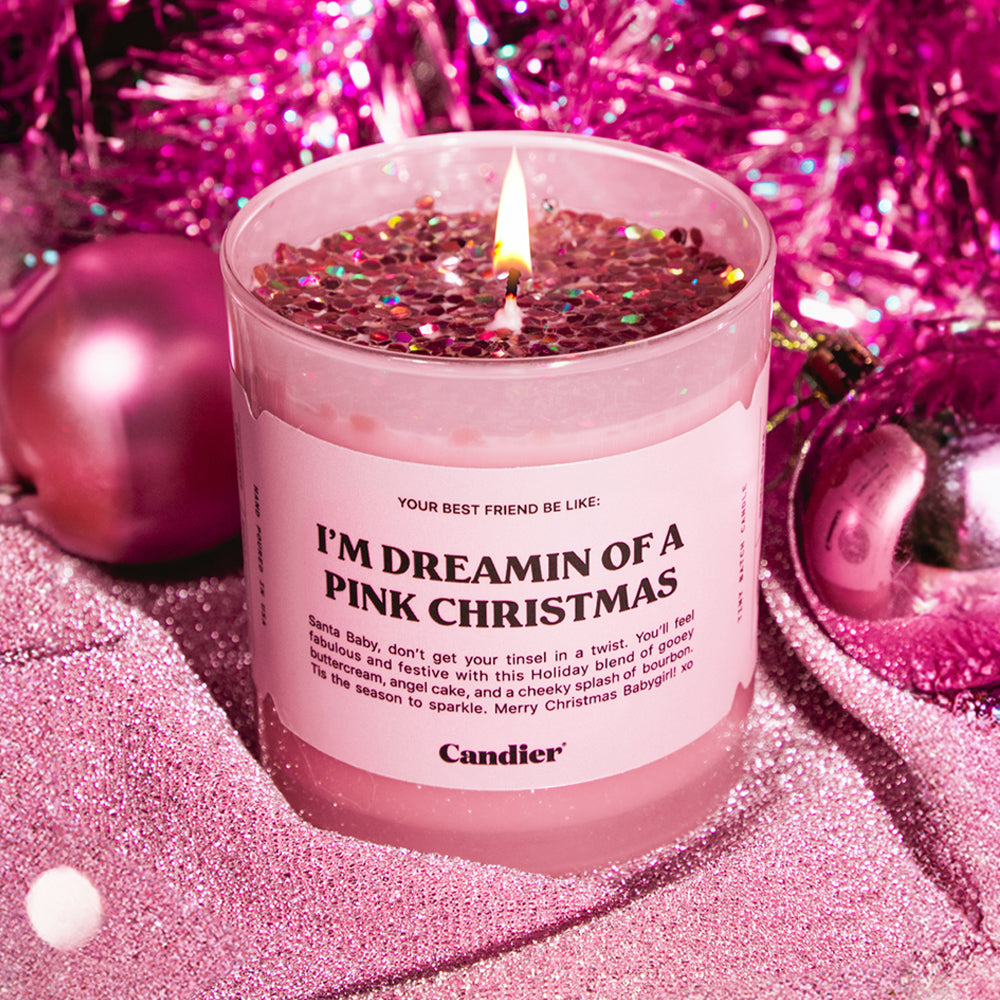 PINK CHRISTMAS CANDLE