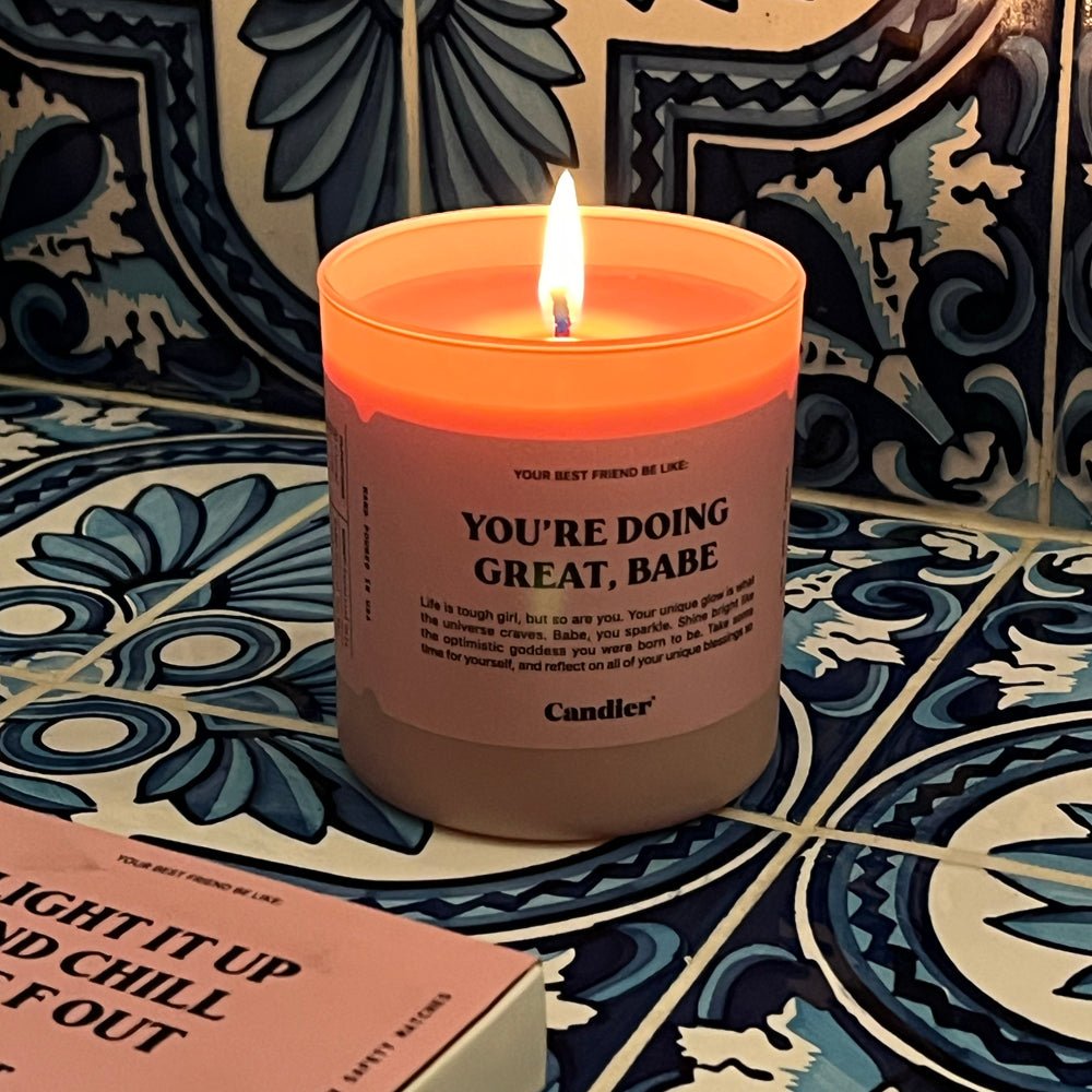 Candier pink candle with cute soft girl aesthetic best gifts for young women