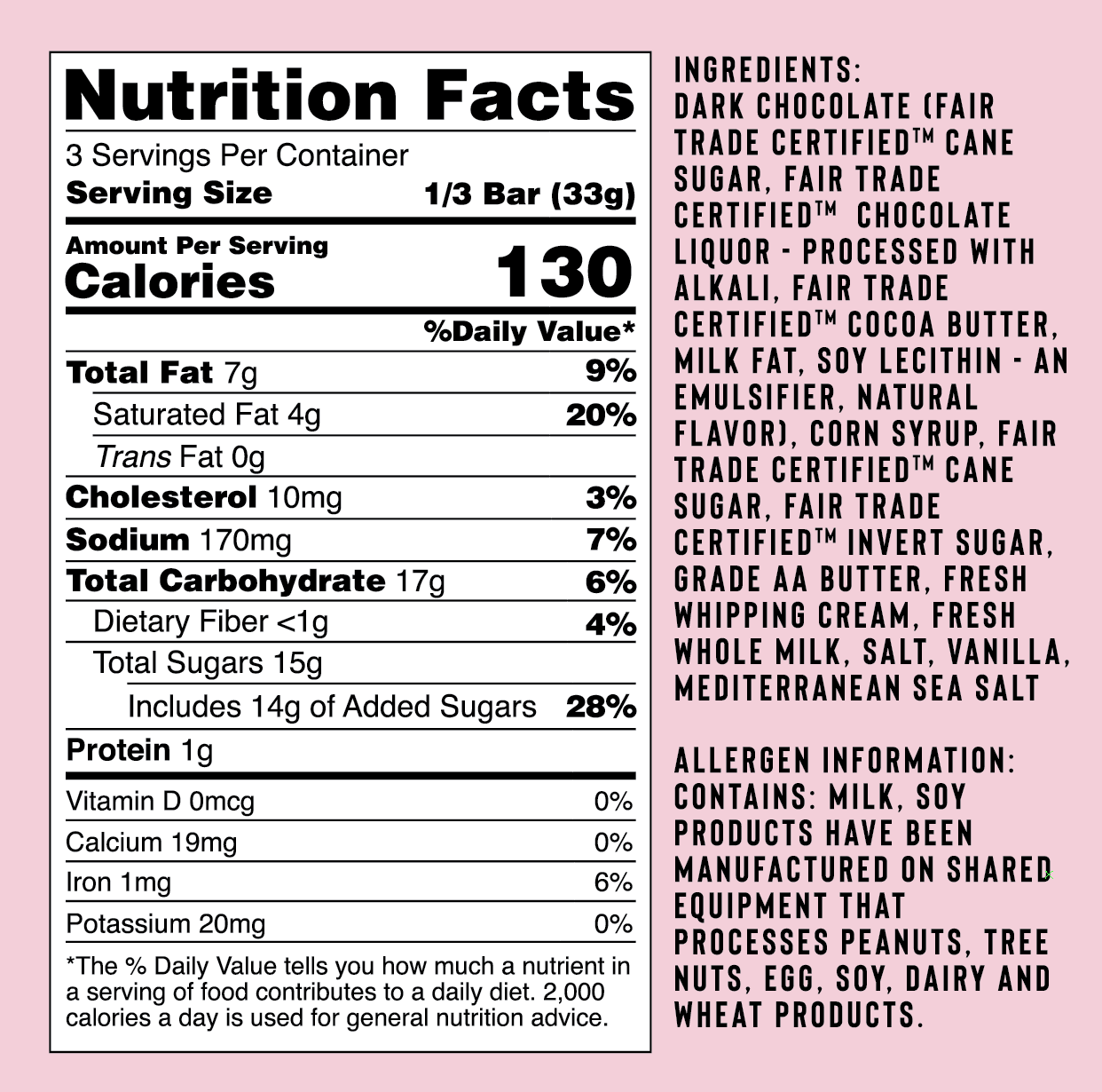 CANDIER CHOCOLATE BAR