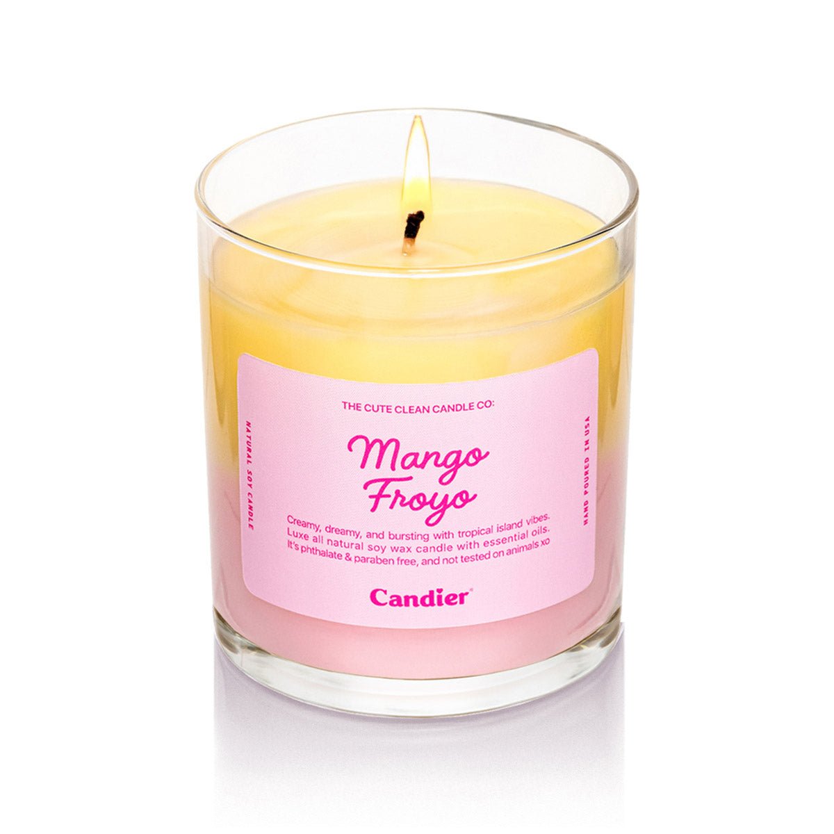 Candier MANGO FROYO dessert CANDLE with soft girl era aesthetic and gourmand scent