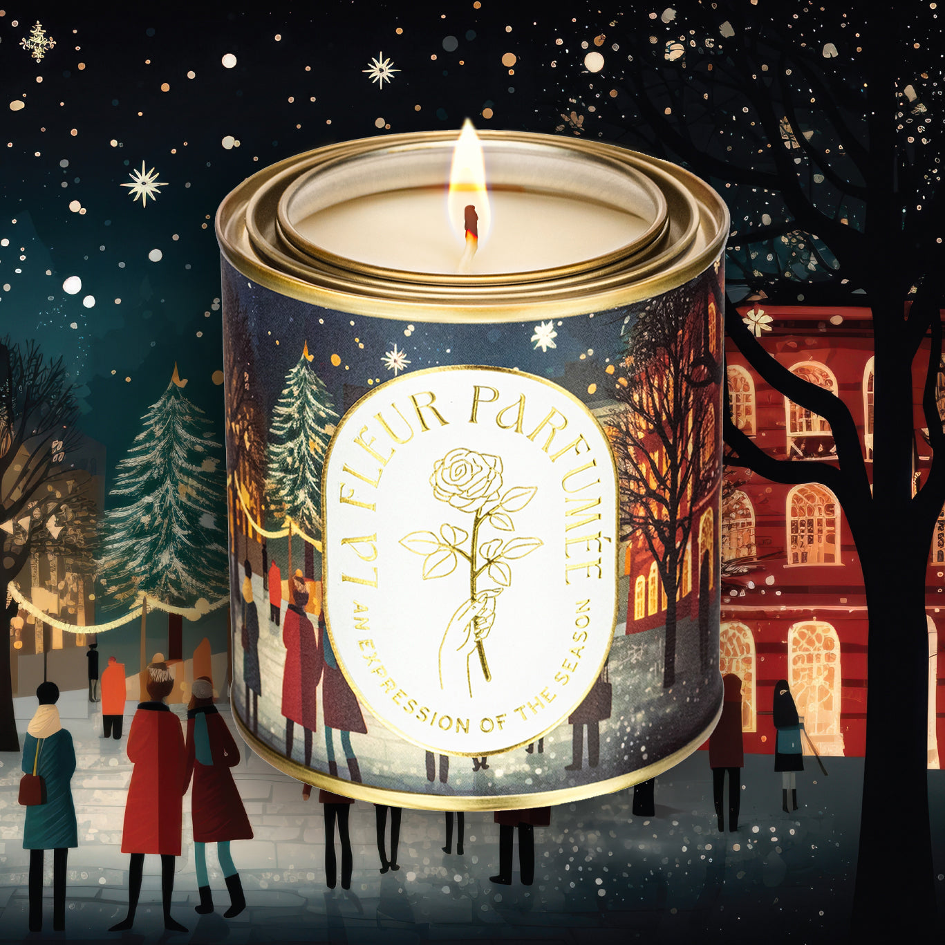 Candier The Gathering of Noel holiday candle – the best Christmas candle for cozy movie nights and 12 Days of Christmas gifts.