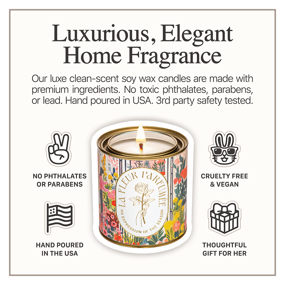 Candier luxury candle with benefits: no phthalates, cruelty-free, hand-poured in USA â ideal for relaxation gifts