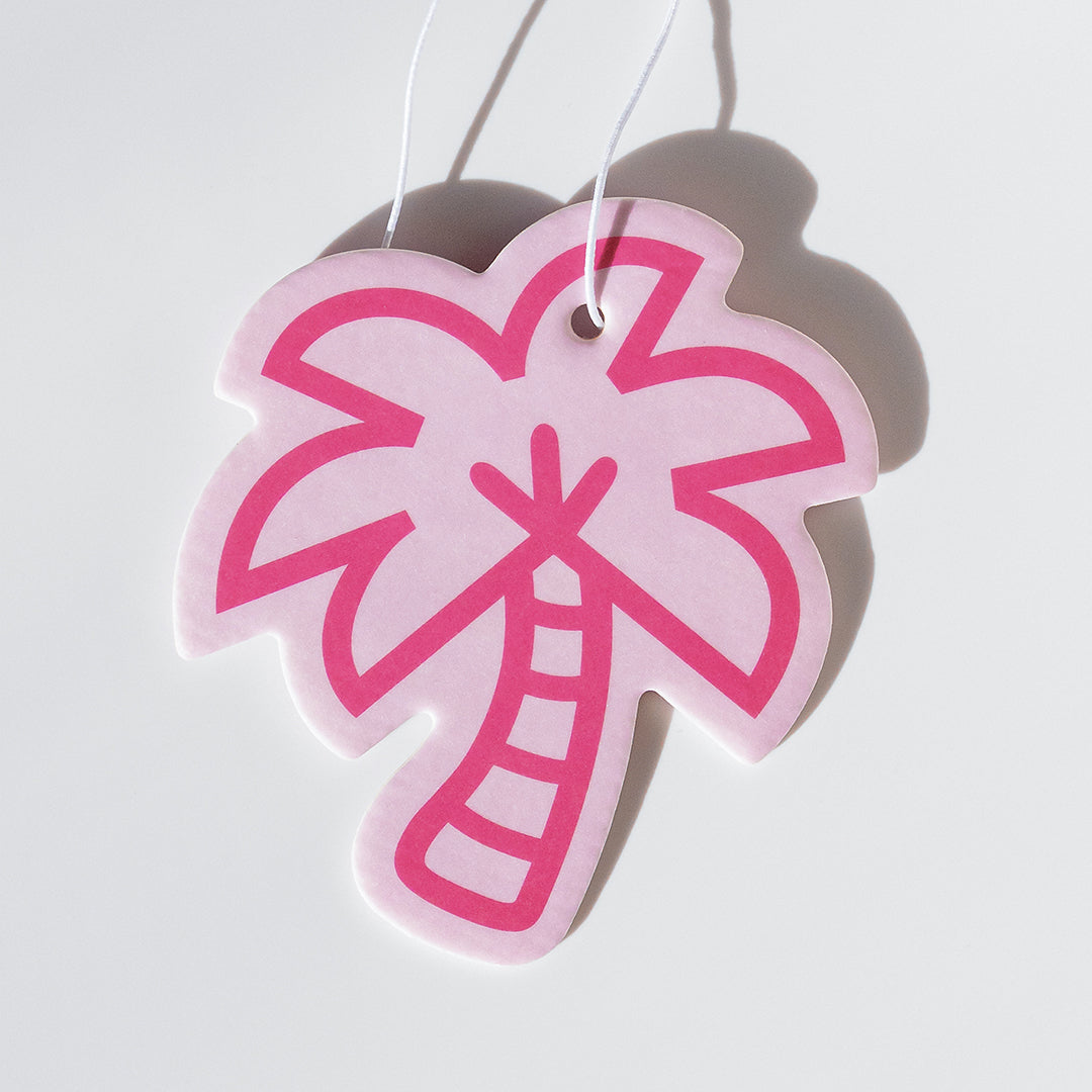 Best car air freshener in a fun palm tree shape! Smells like tropical coconut and keeps your ride fresh with vacation vibes.