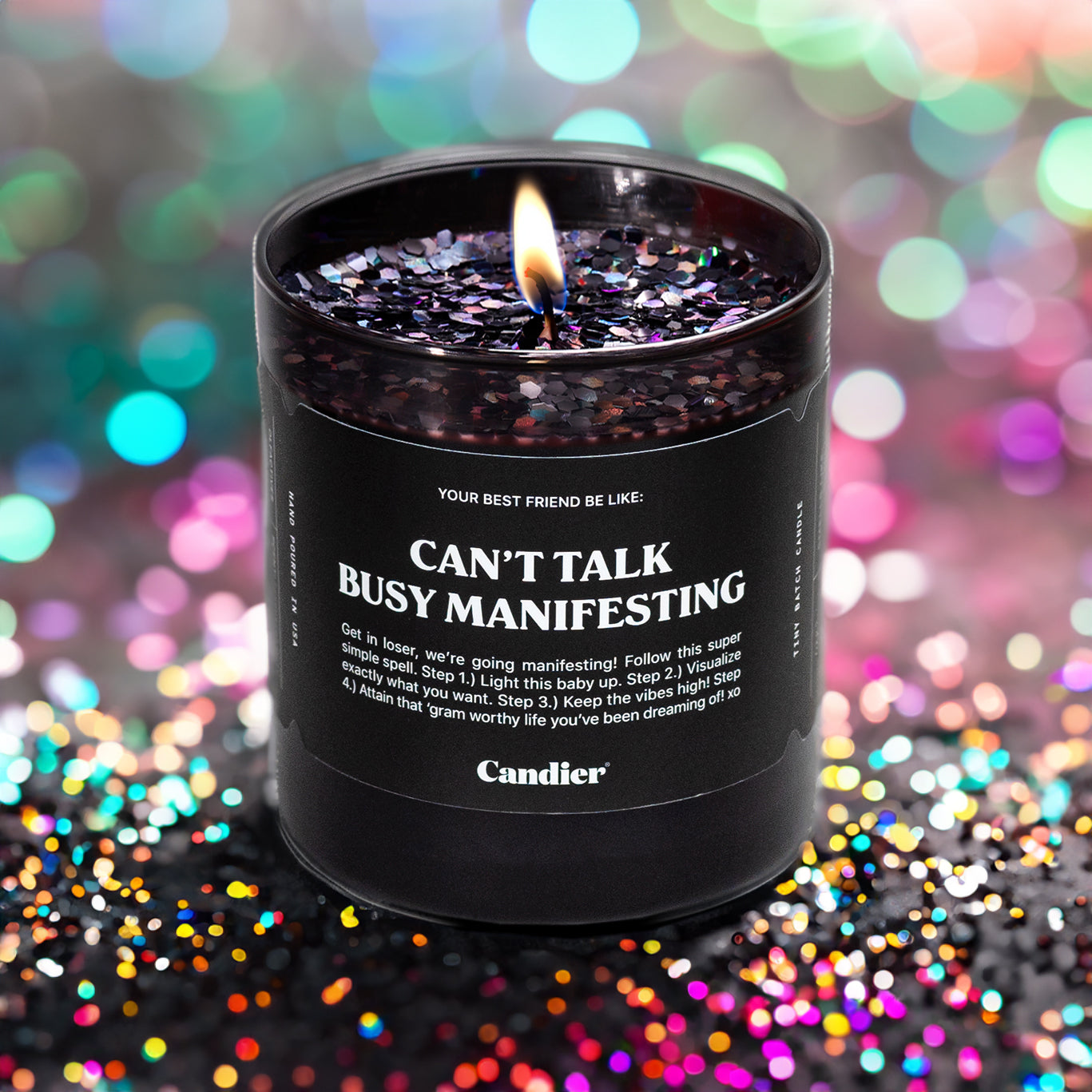 CANT TALK BUSY MANIFESTING CANDLE