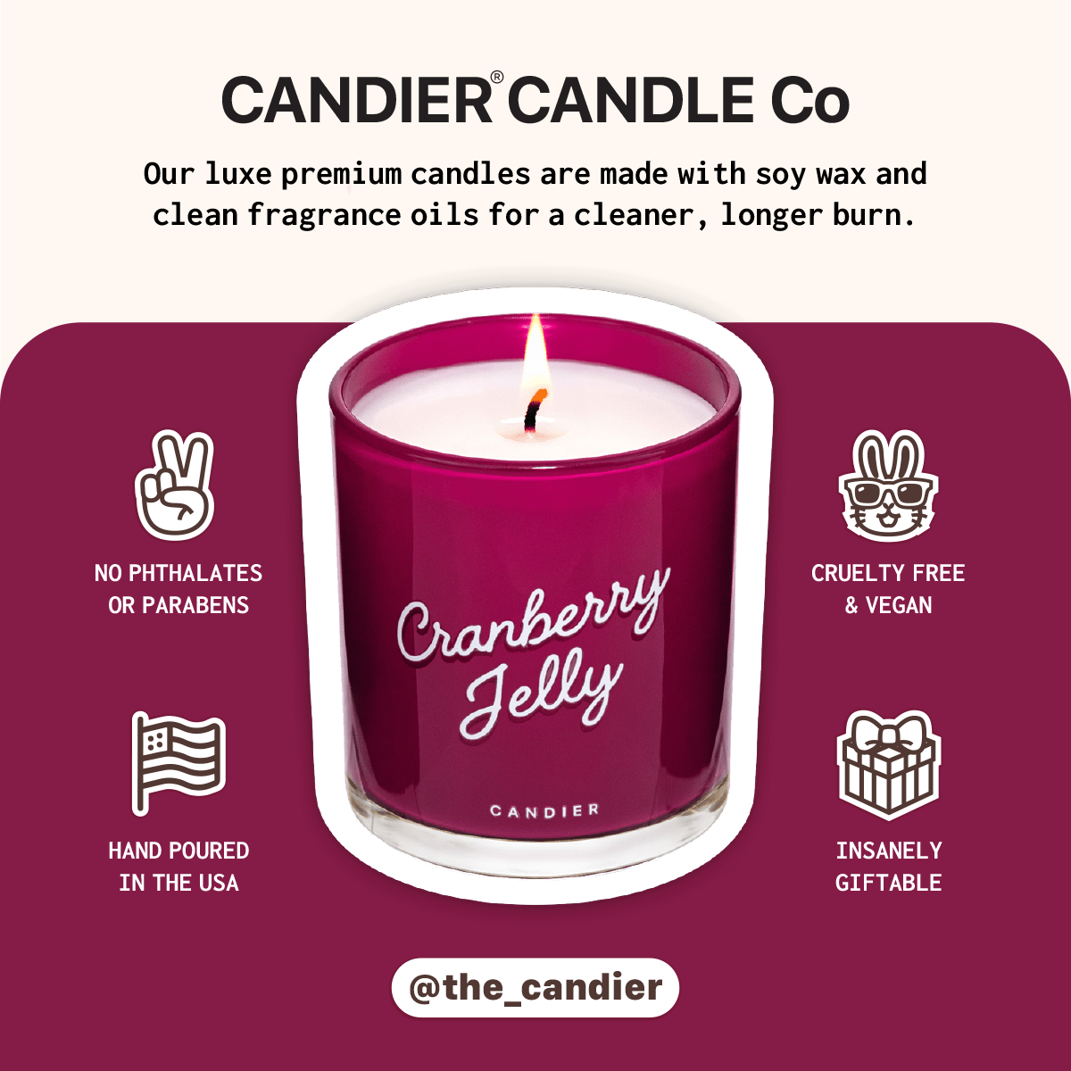 Cranberry Jelly Candle