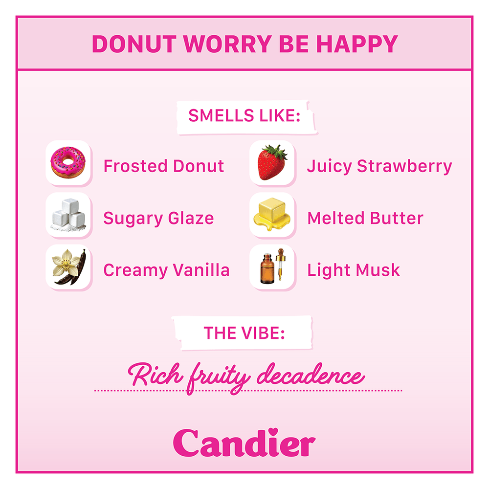 Donut Worry Candle