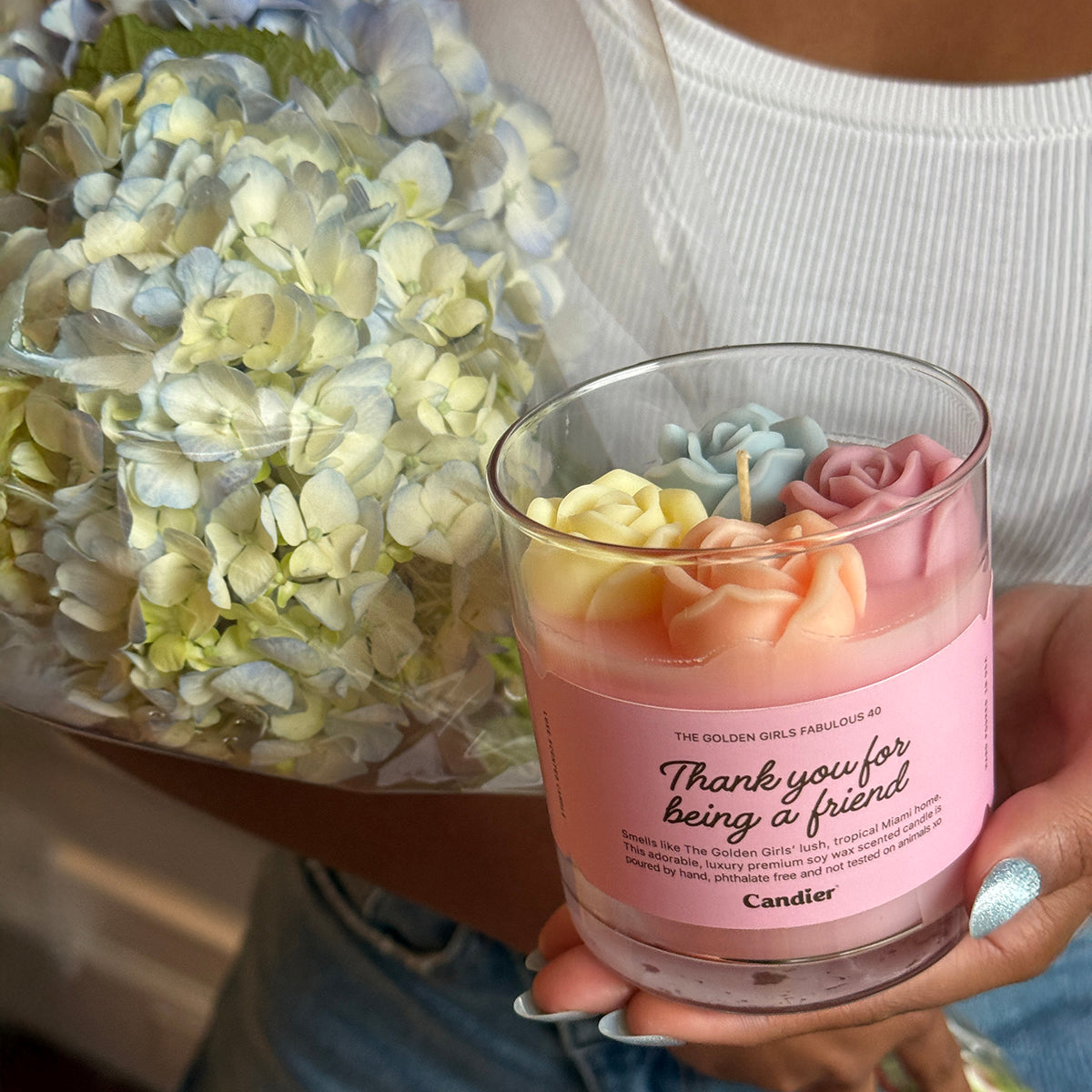 The Golden Girls Flower Candle
