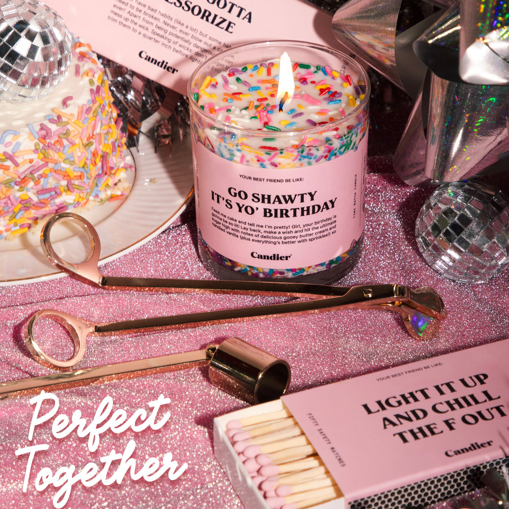 Make every birthday extra sweet with this birthday cake scented candle! A luxe, hand-poured soy wax funny birthday candles – the perfect funny birthday gifts for besties!