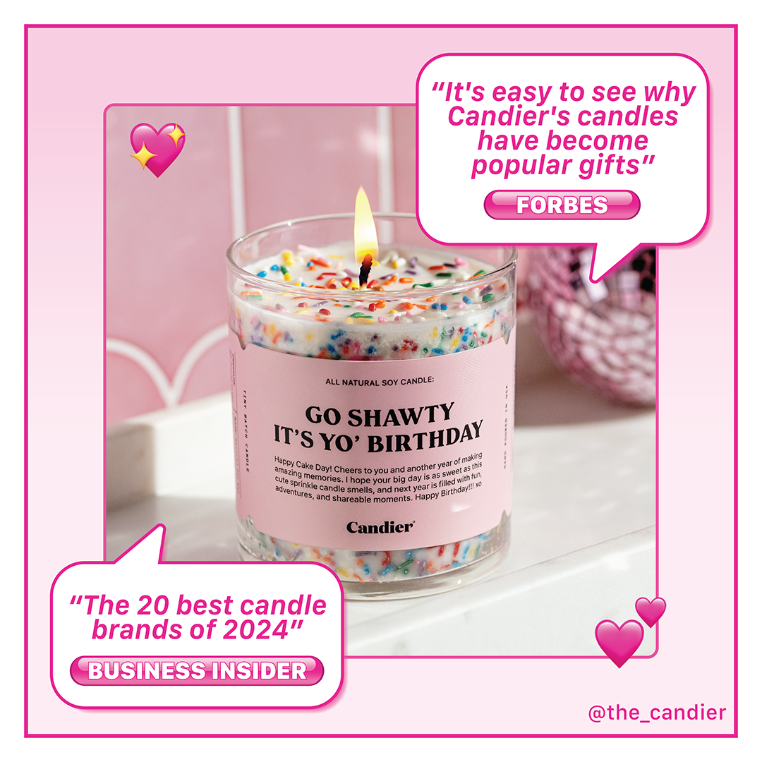 A trendy, must-have funny birthday candle! Candier's ‘Go Shawty’ dessert candles is a best-selling funny birthday candle gift for women & girls. Best selling birthday cake candles