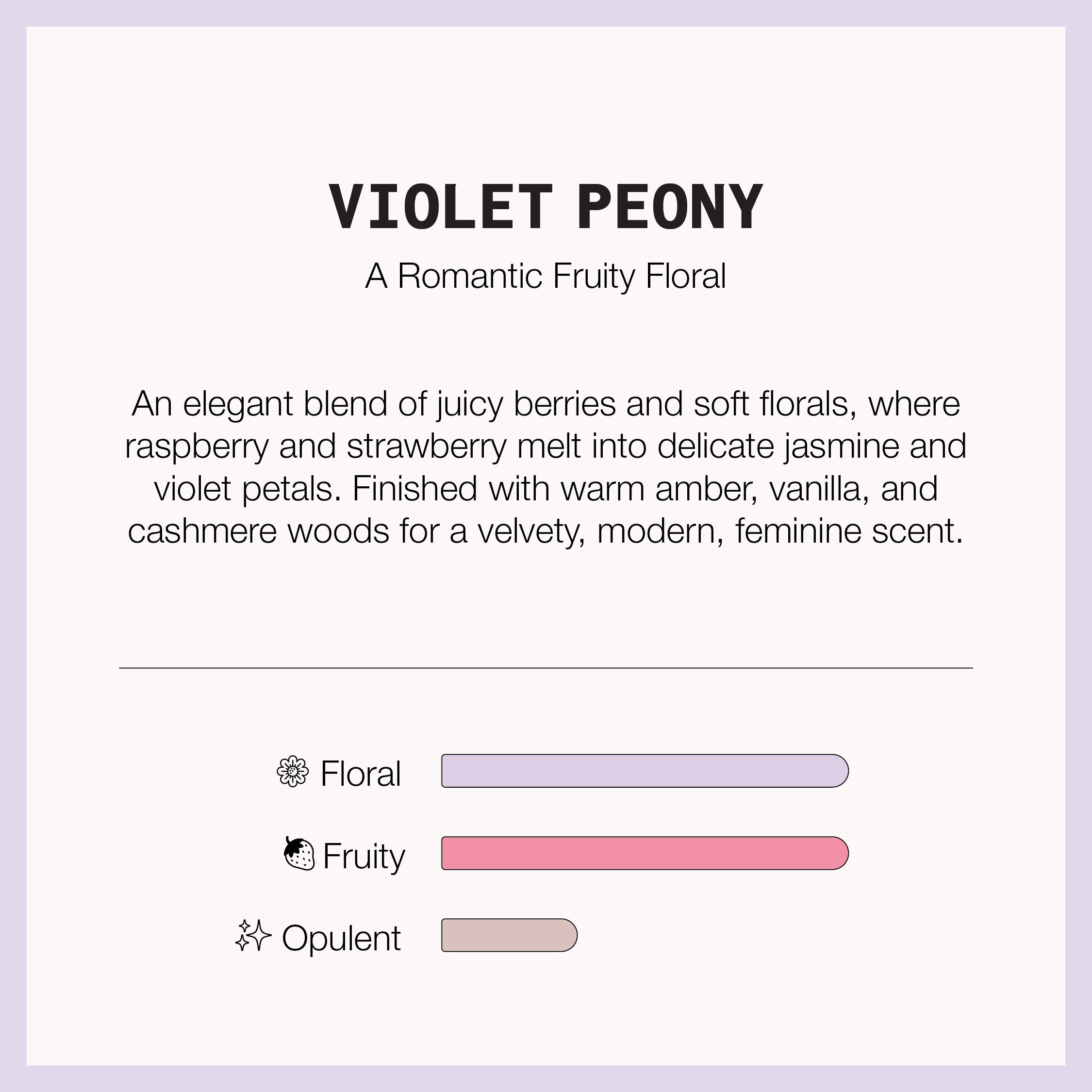 Violet Peony Perfumed Hand Sani