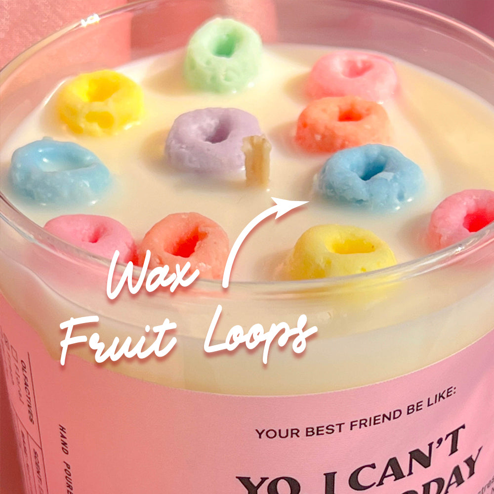 YO I CANT ADULT TODAY CEREAL CANDLE