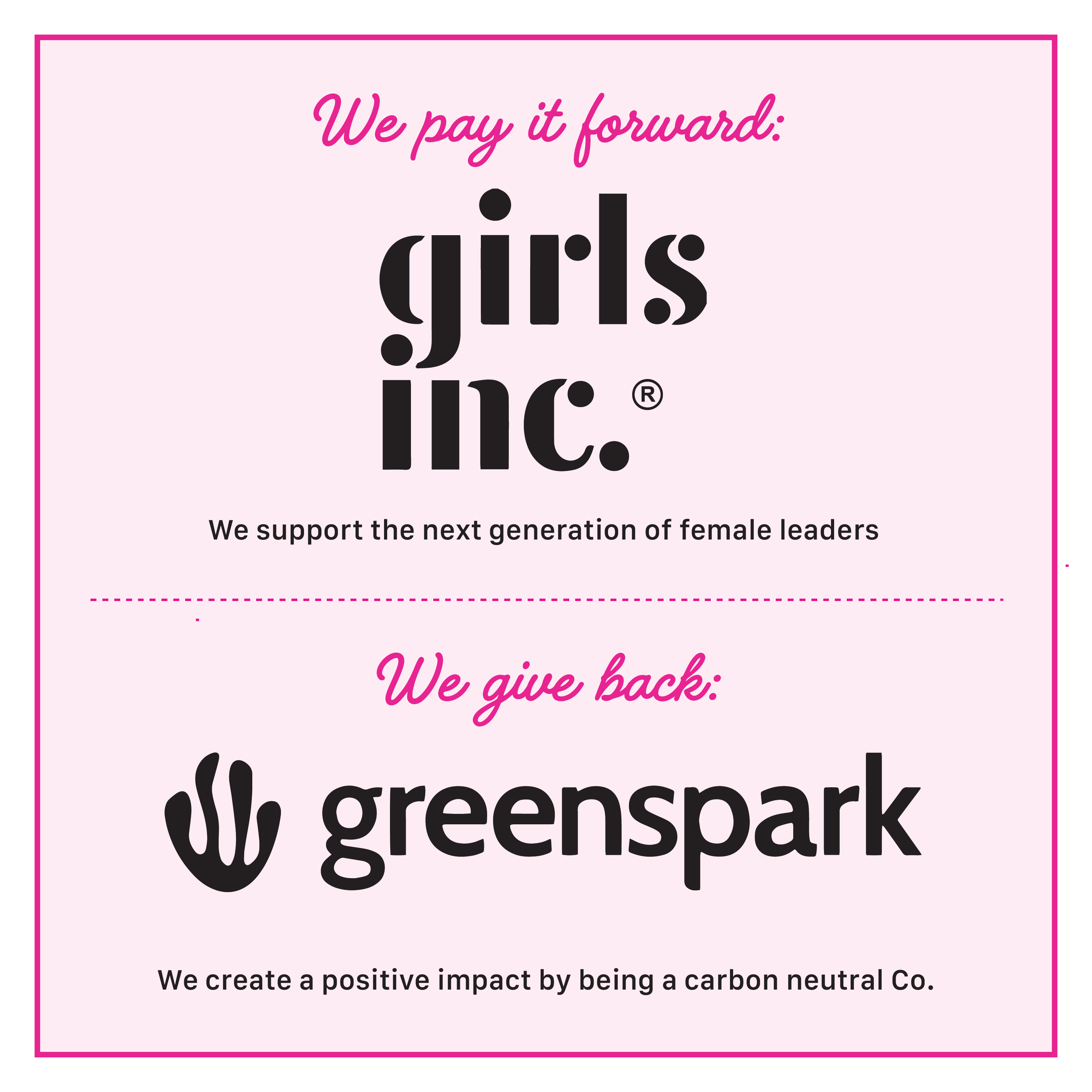 Candier gives back through Girls Inc. and Greenspark. This pink graphic highlights Candier® luxury scented candles’ commitment to supporting the next generation of female leaders and remaining a carbon-neutral company. Thoughtful gifts that do good—Candier clean-scent cute candles are proudly made in the USA.