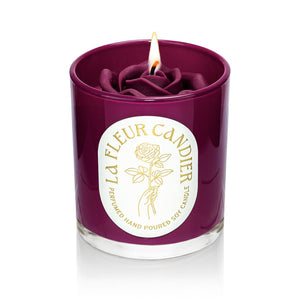 Orchid Amber Noir Flower Candle