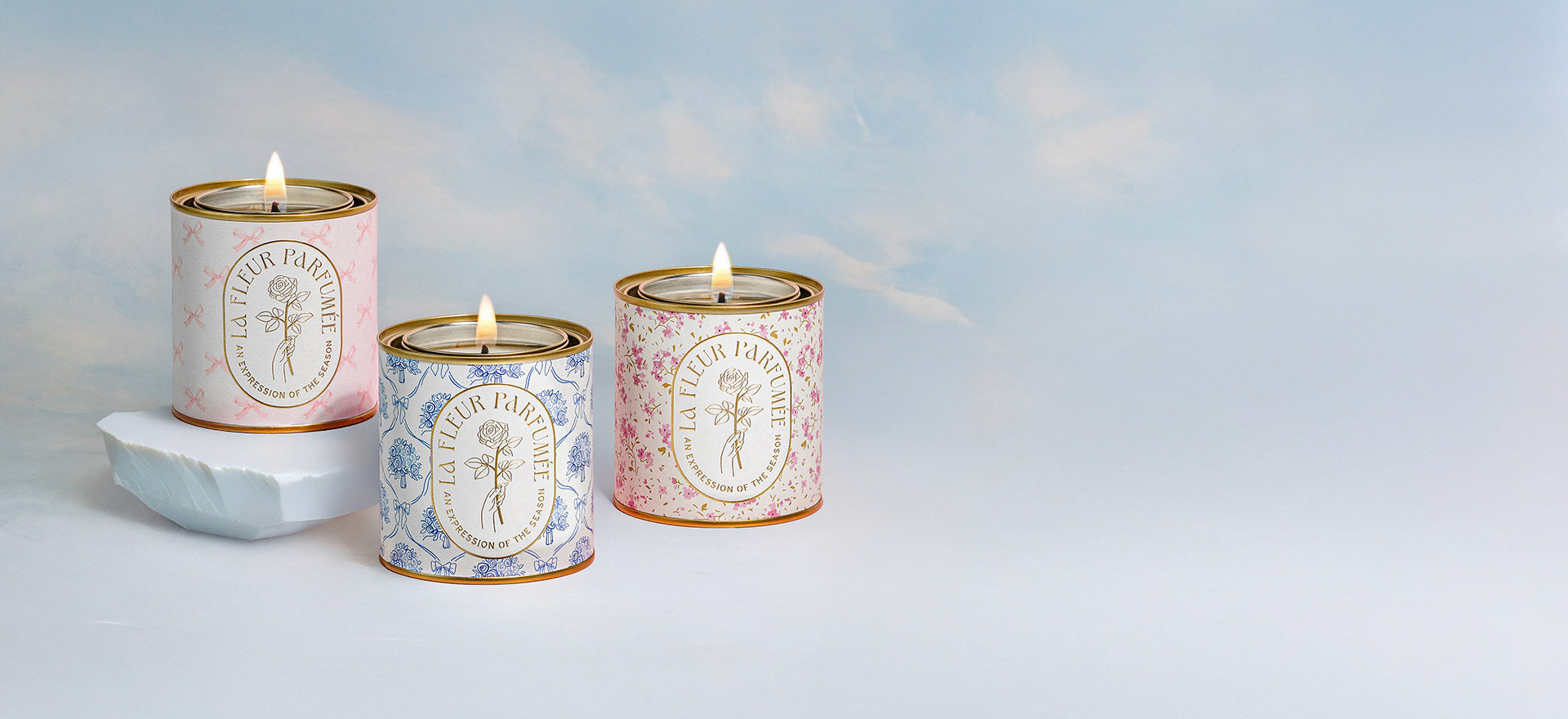 Cute candles with coquette soft style​ and luxury scents