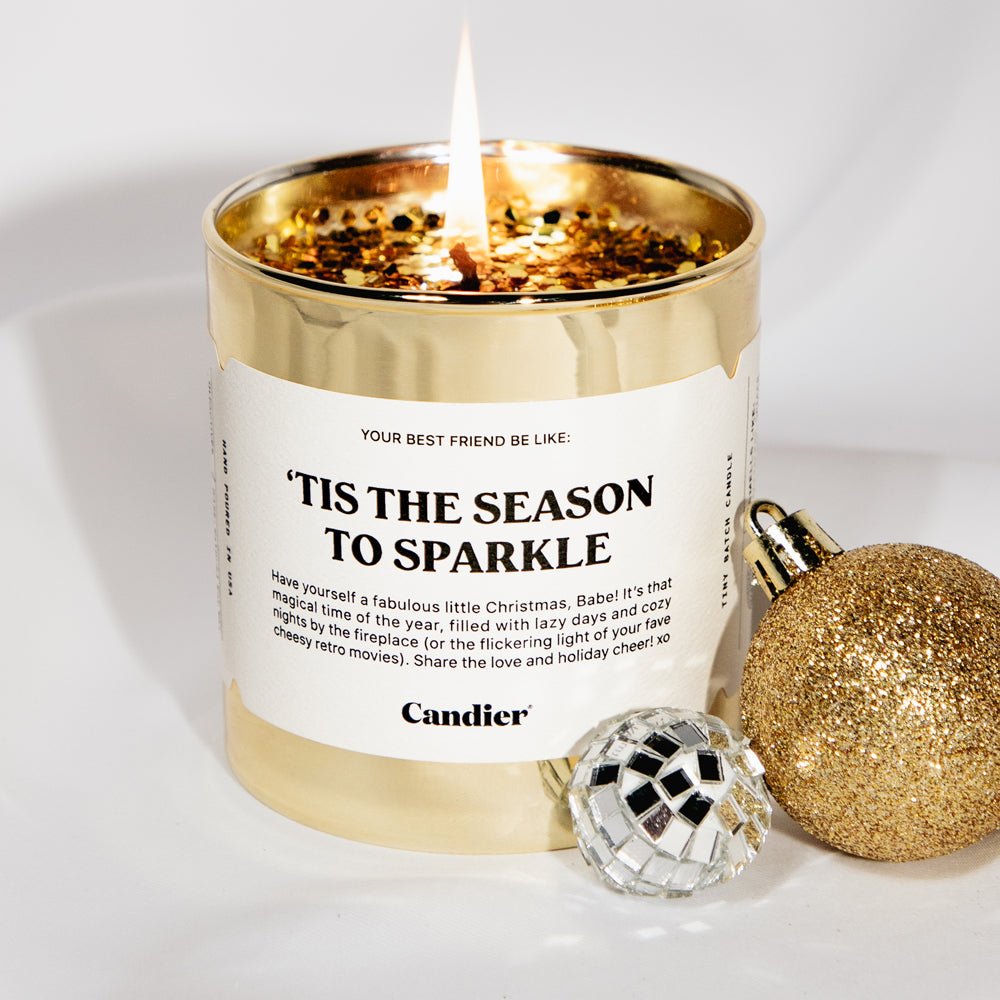 Christmas Candles | Candier Lux Tis The Season Holiday Candle
