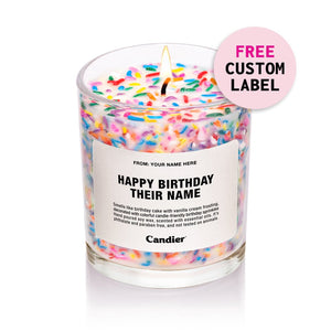Custom Message Birthday Candle