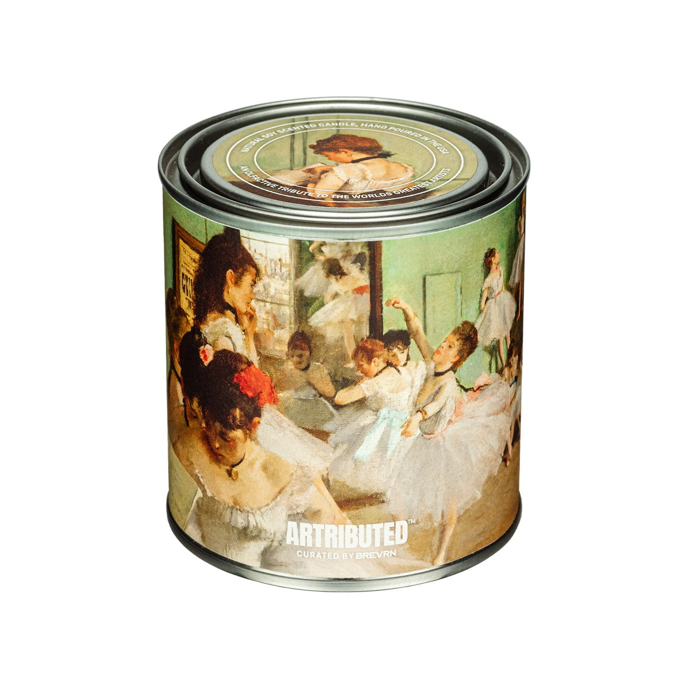 Degas The Dance Class candle featuring famous artwork
