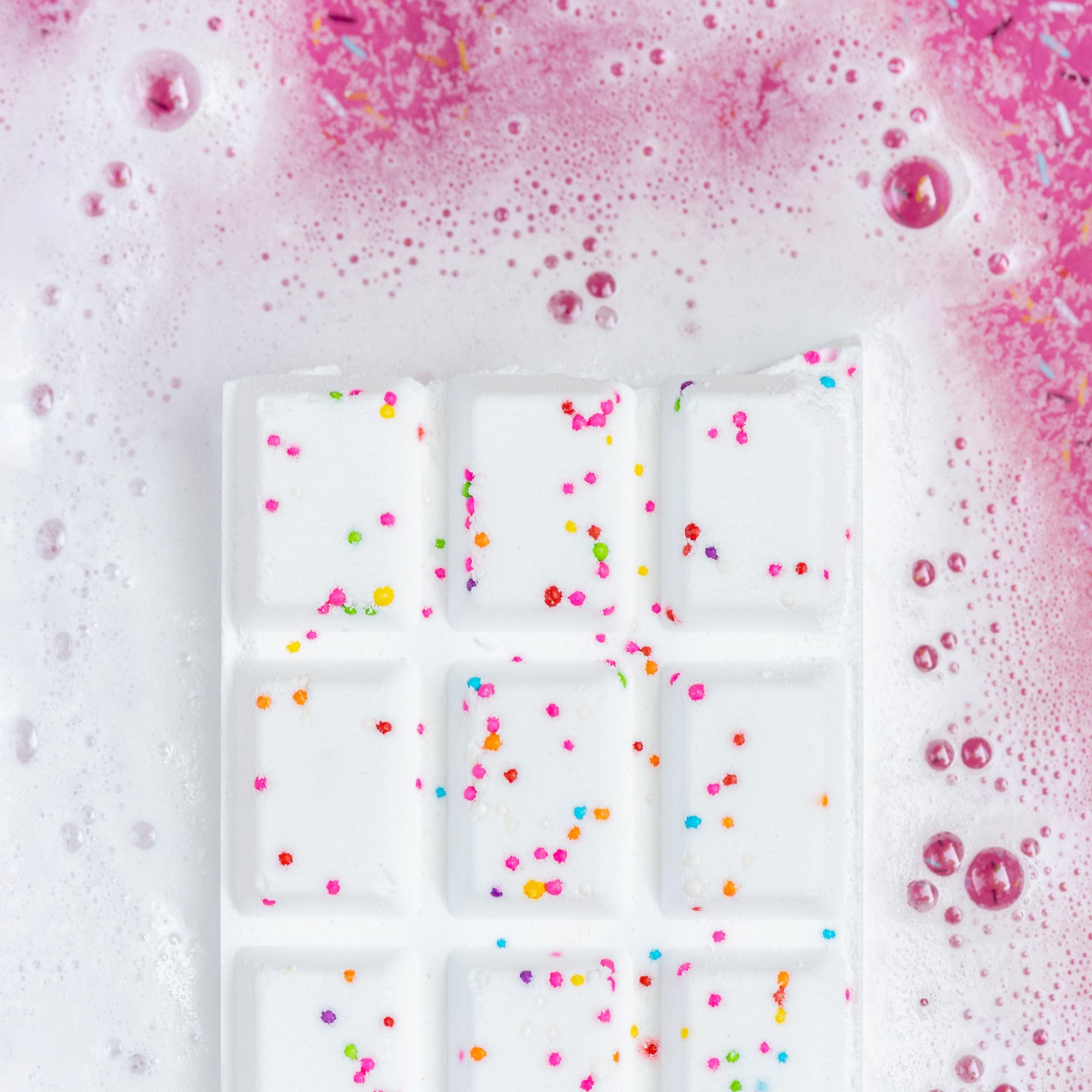 Candier Birthday Party Bath Bomb Bar. A Shower Steamer that looks like a candy bar! Fun and colorful confetti. Cute gifts for friends​