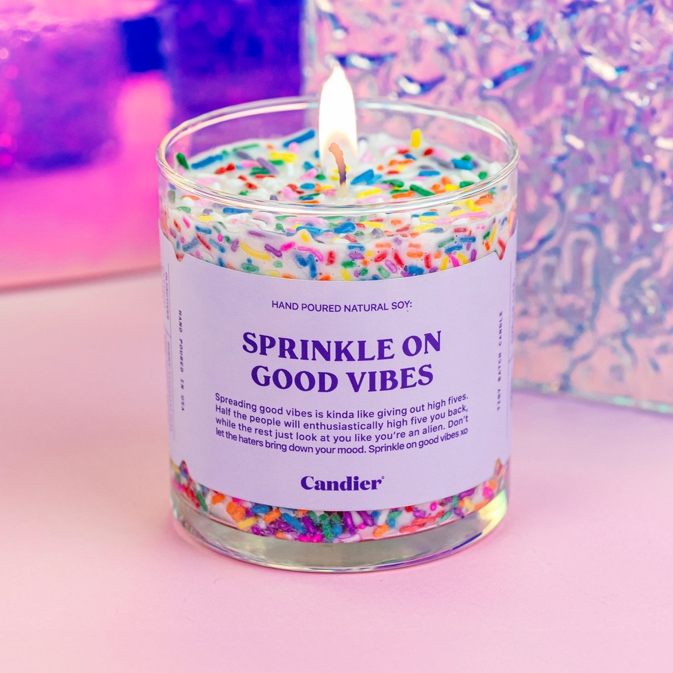 SPRINKLE GOOD VIBES CANDLE