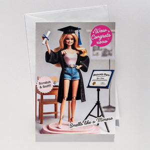 CONGRATS GRADUATE - SCRATCH N SNIFF GREETING CARD