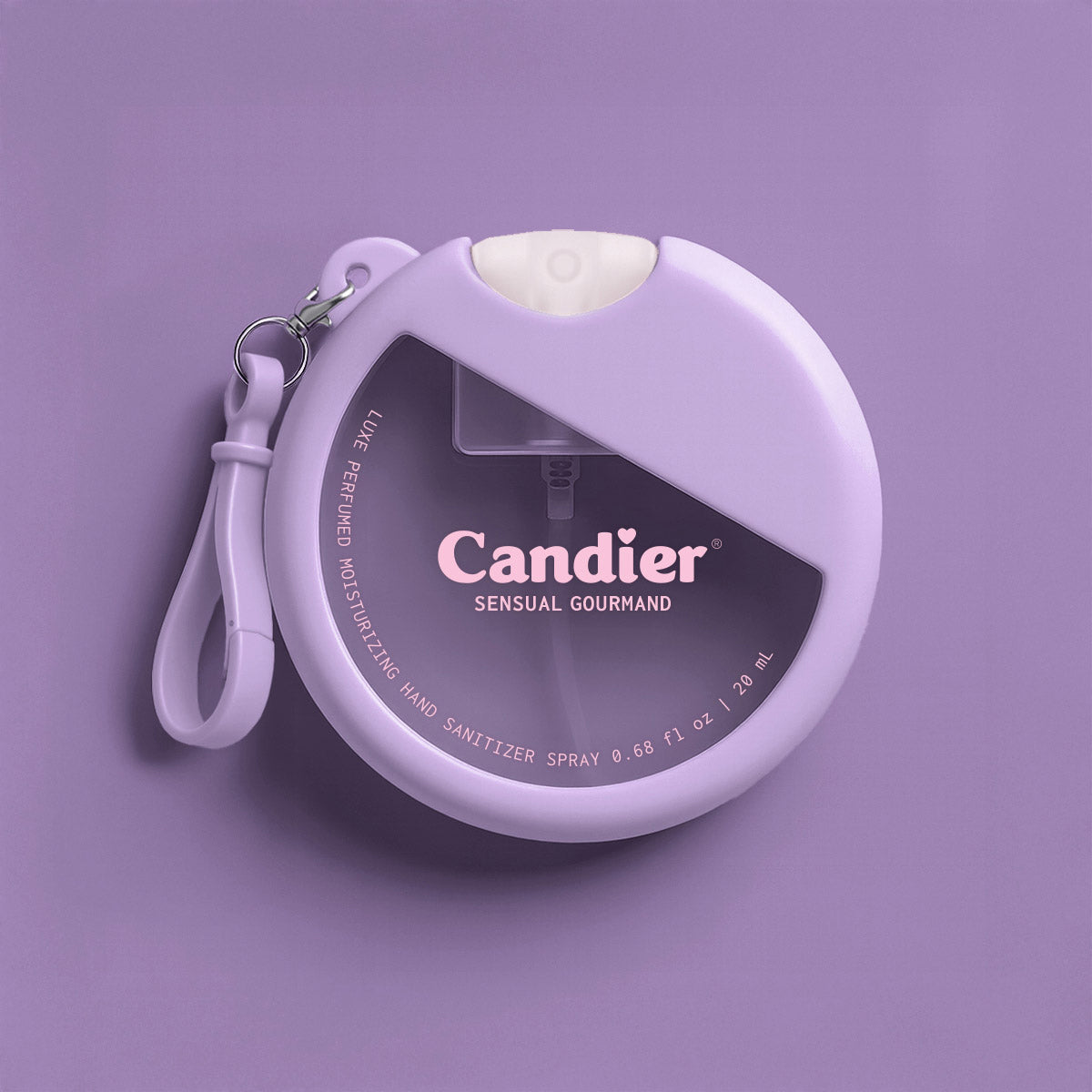 Candier® Gourmand moisturizing hand sanitizer​ spray smells like YSL Black Opium perfume comes with cute hand sanitizer travel holder​.
