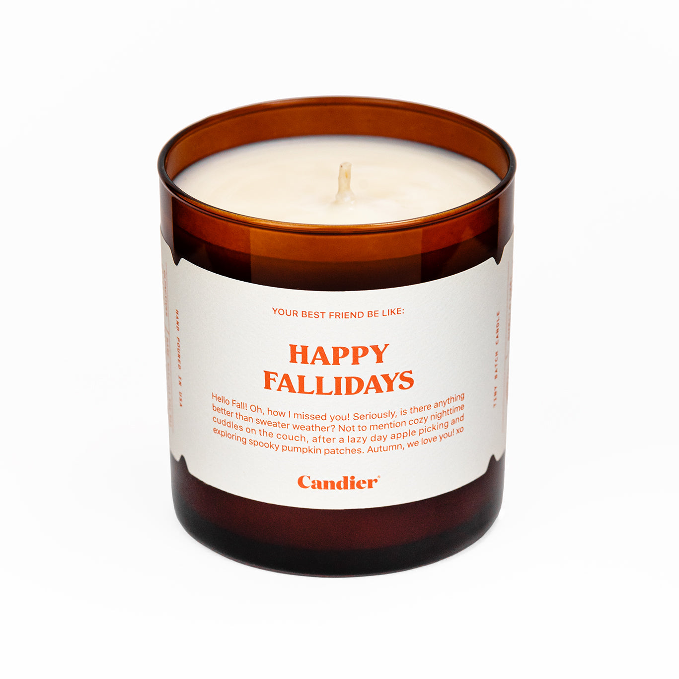 HAPPY FALLIDAYS CANDLE