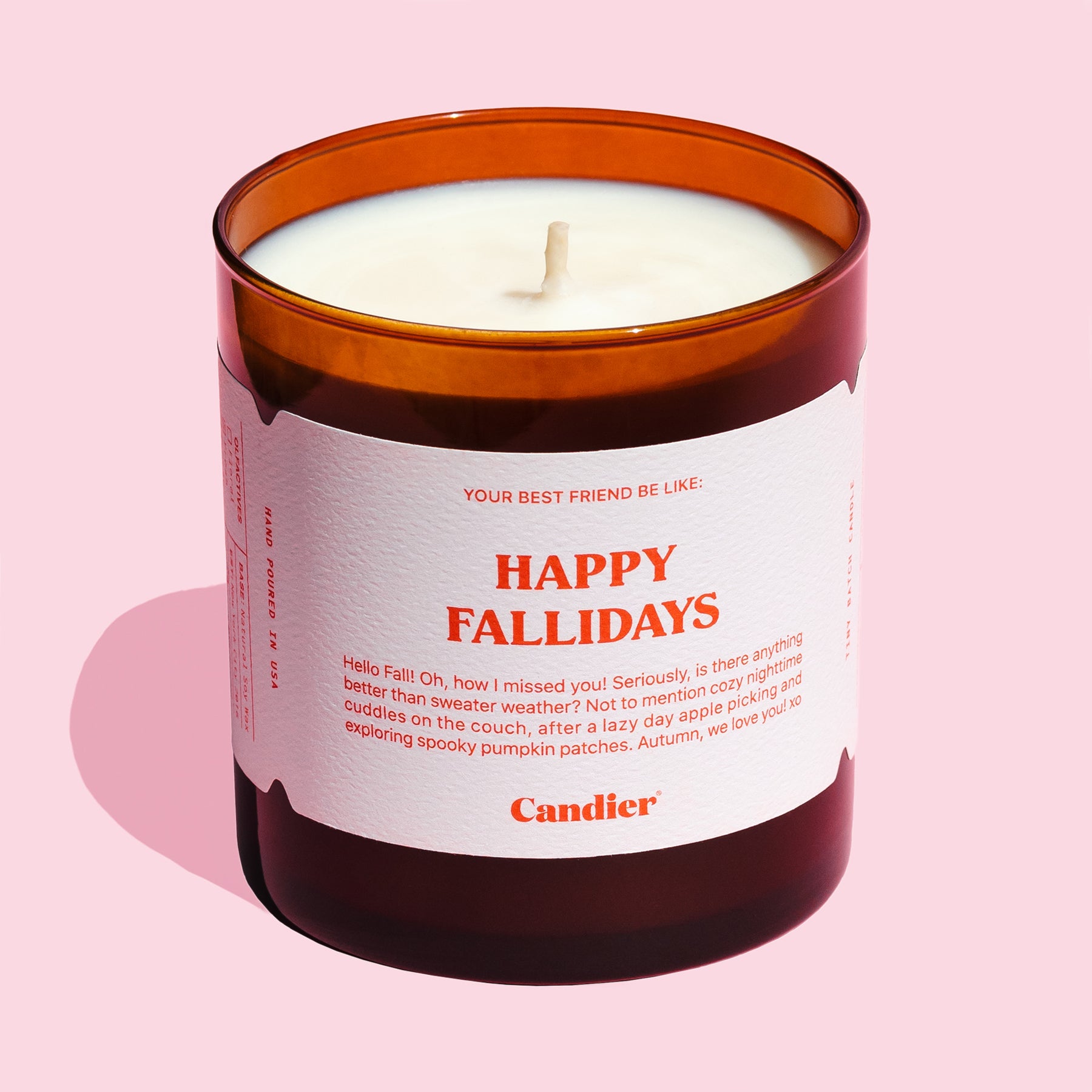 HAPPY FALLIDAYS CANDLE
