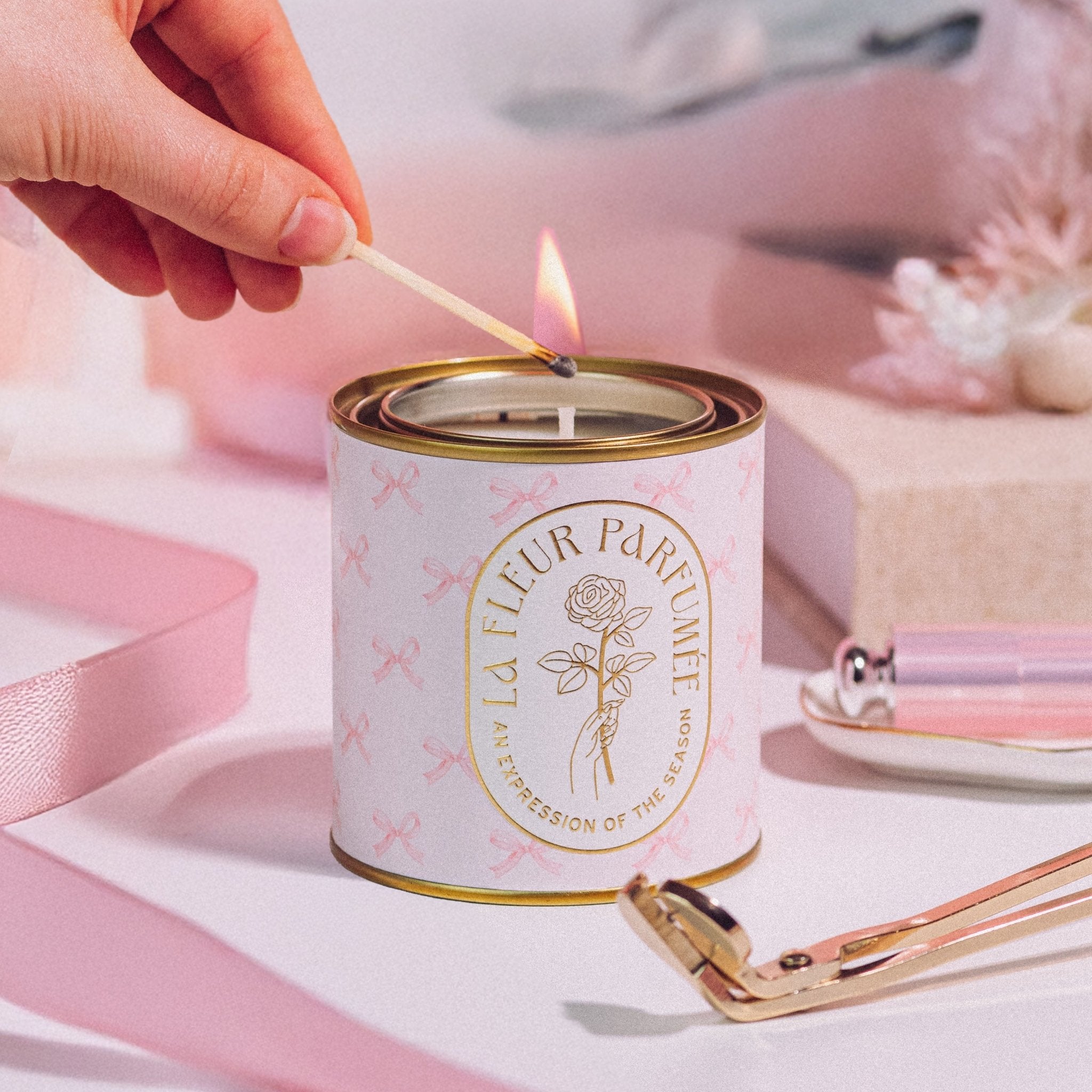 La Fleur Coquette Bow Candle - Shop Ryan Porter