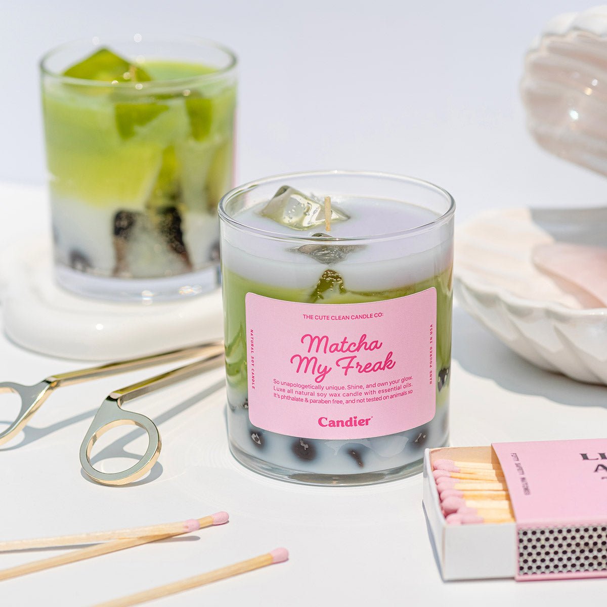 MATCHA LAVENDER FOAM CANDLE