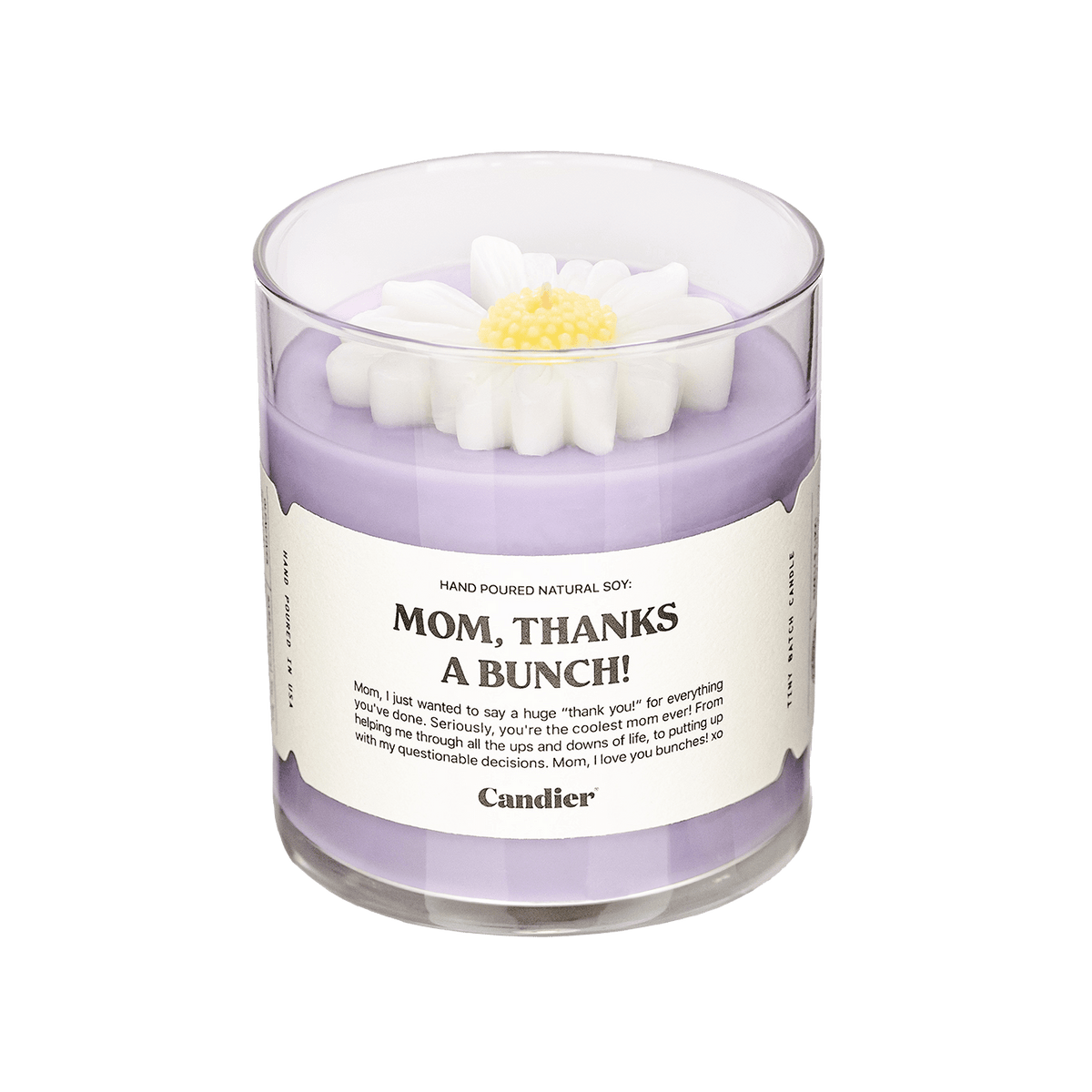 MOM THANKS A BUNCH CANDLE