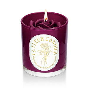 Orchid Amber Noir Flower Candle