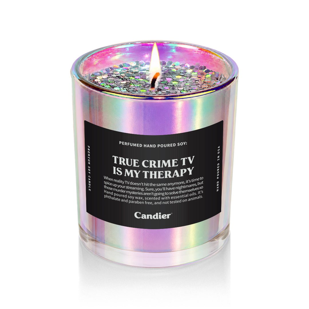True Crime TV Candle