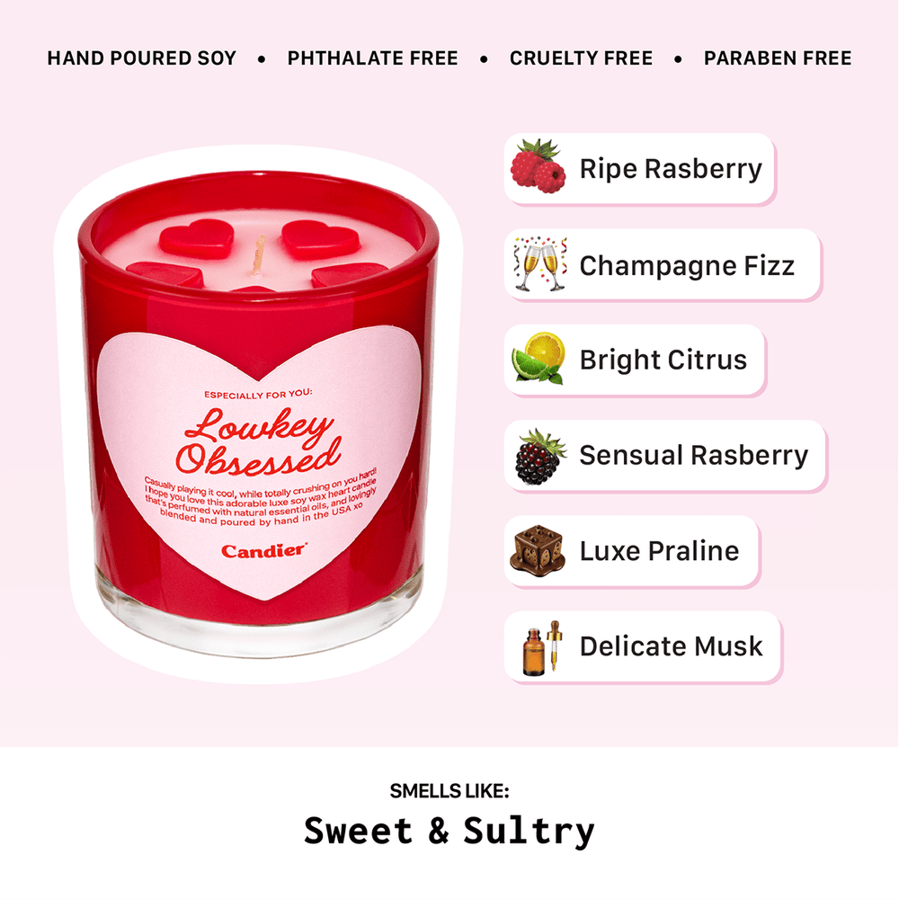 Romantic Candles​​ | Candier Lowkey Obsessed Valentines Candle