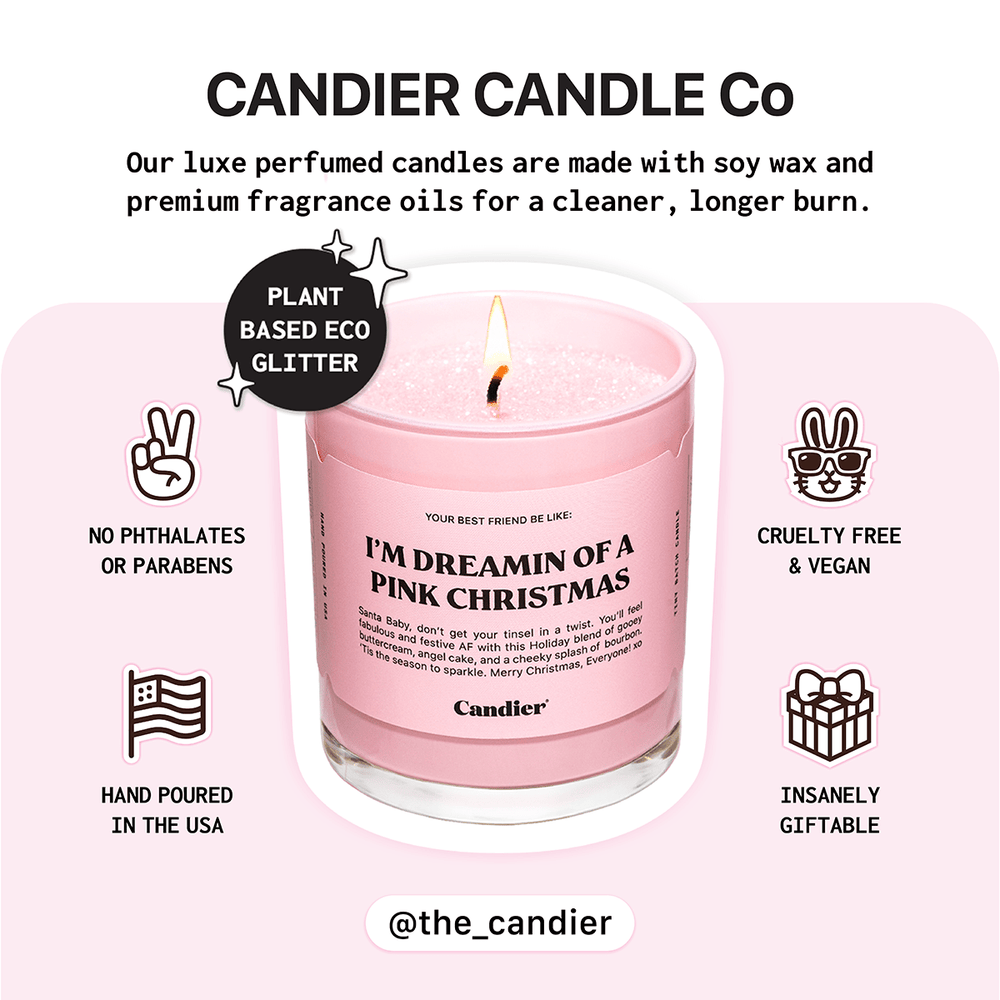 Christmas Candle Gift Set​ | Candier Cute Pink Christmas