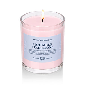 Hot Girls Read Books Candle