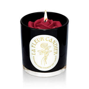 Rose Rouge Flower Candle
