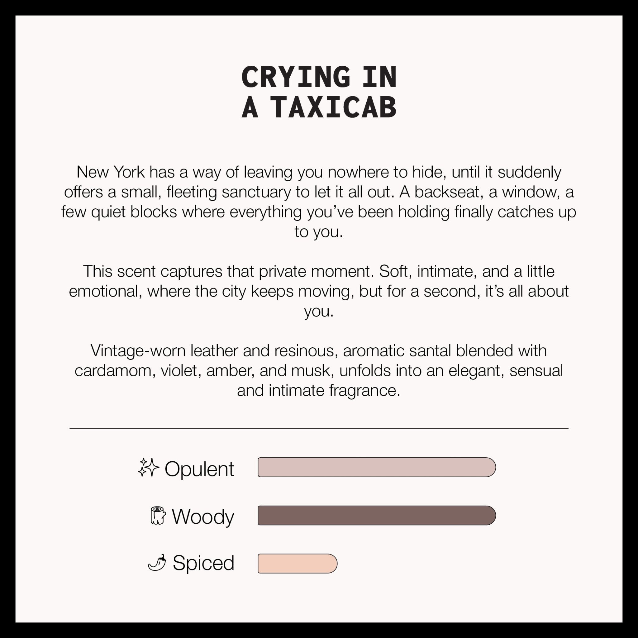 NYC candle scent profile for woody musk fragrance, a cute candle with soft girl aesthetic vibes and one of the best luxury candles and gifts for her.