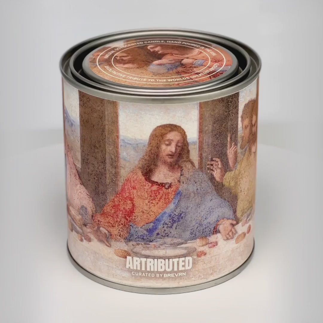 360 degree video of Leonardo da Vinci The Last Supper candle