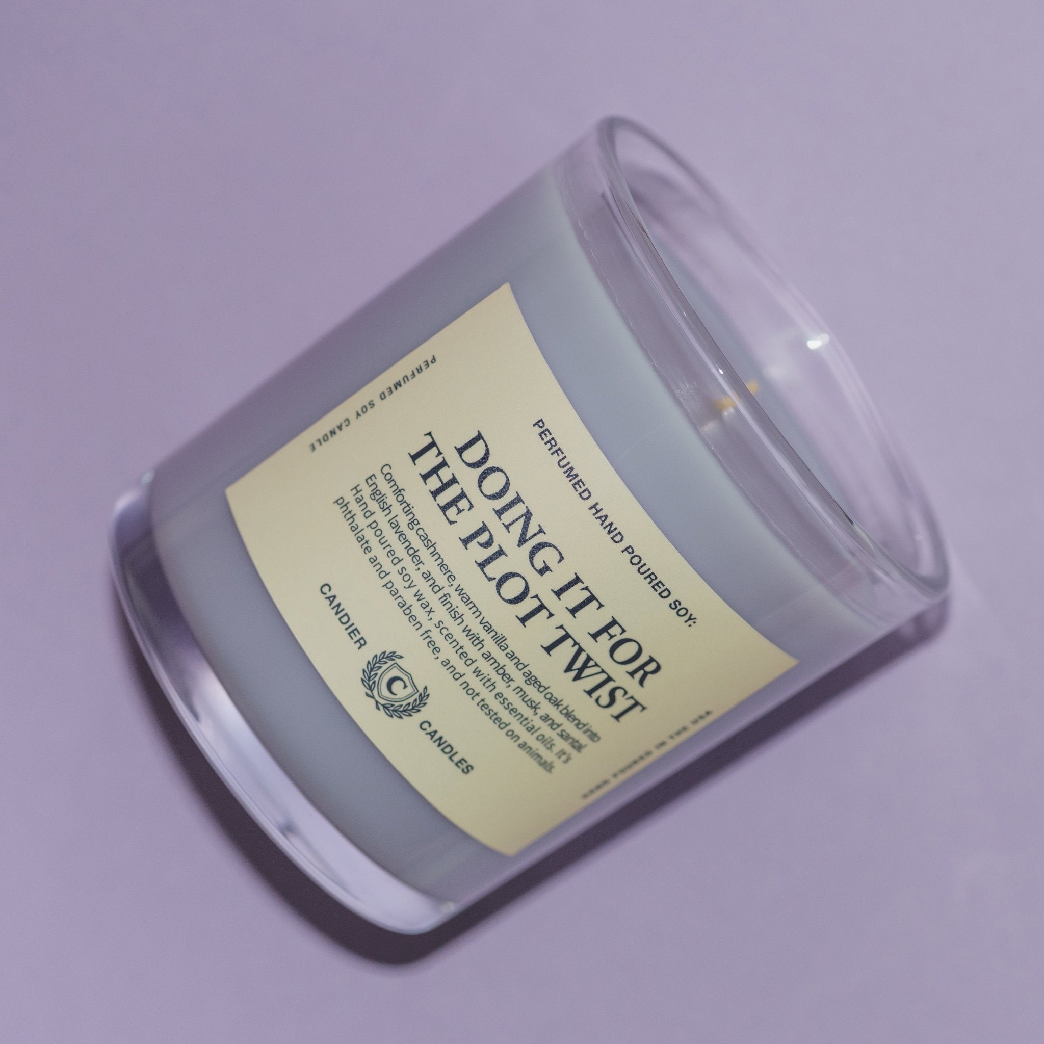Lavender candle for college girls, sorority sisters and cute campus gifts