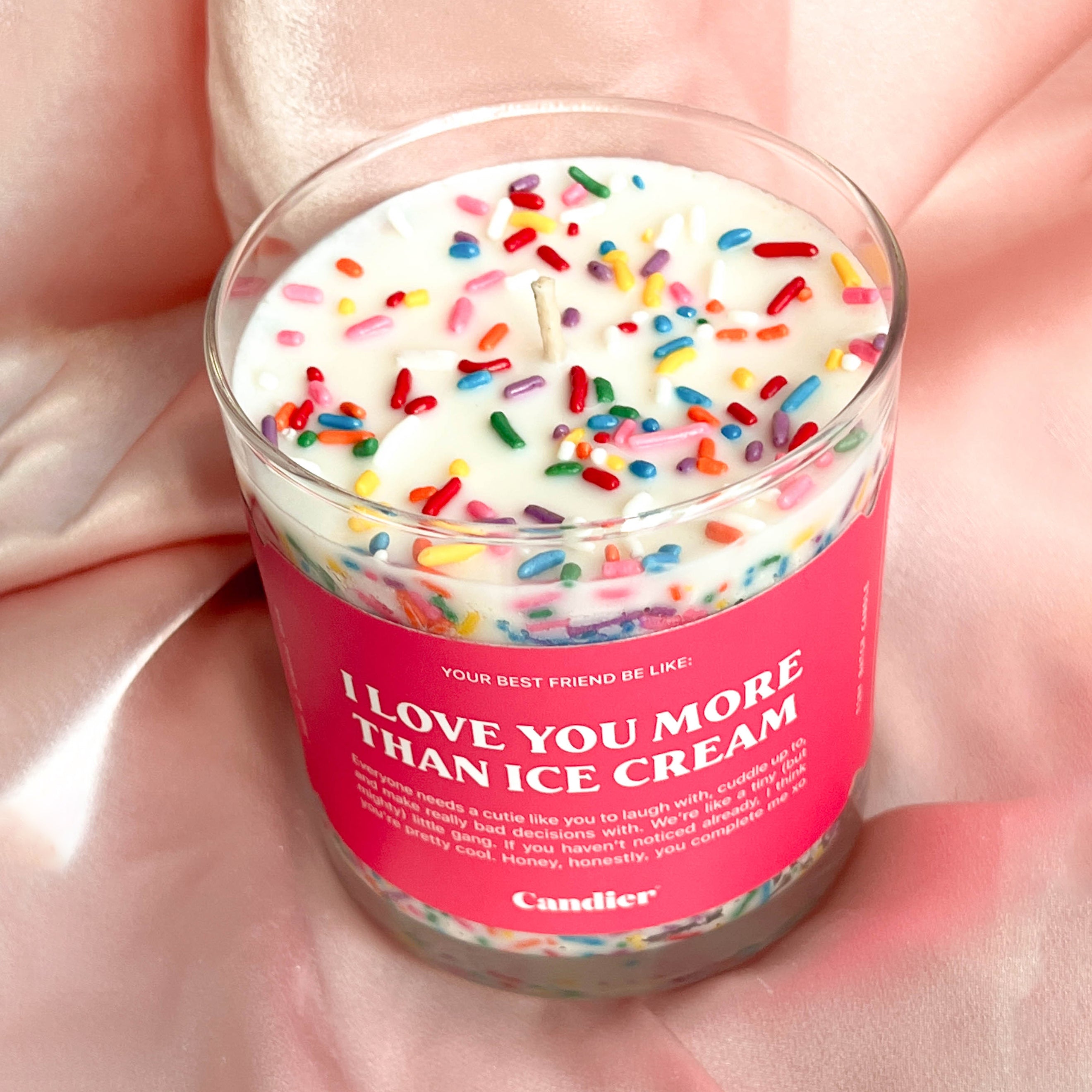 valentines ice cream candle
